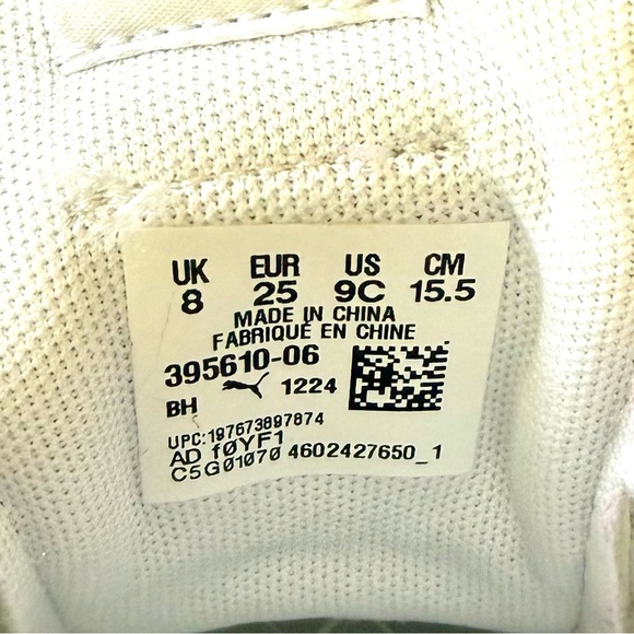 💟PUMA Smash 3.0 Purple Glitter Toddler Velcro Closure Sneakers - Picture 7 of 10